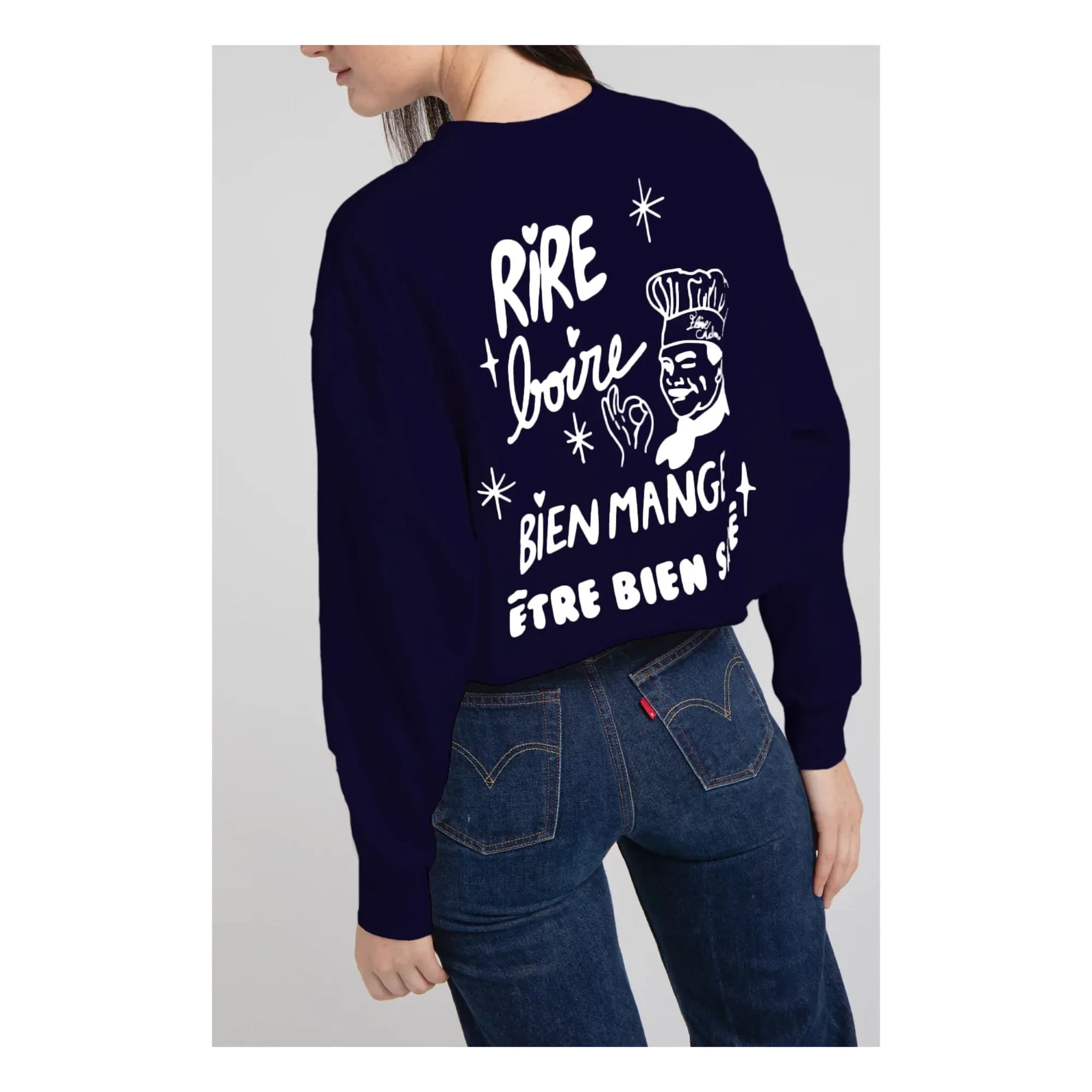 Elise Chalmin - Luigi Baumwoll-Sweatshirt | Marine