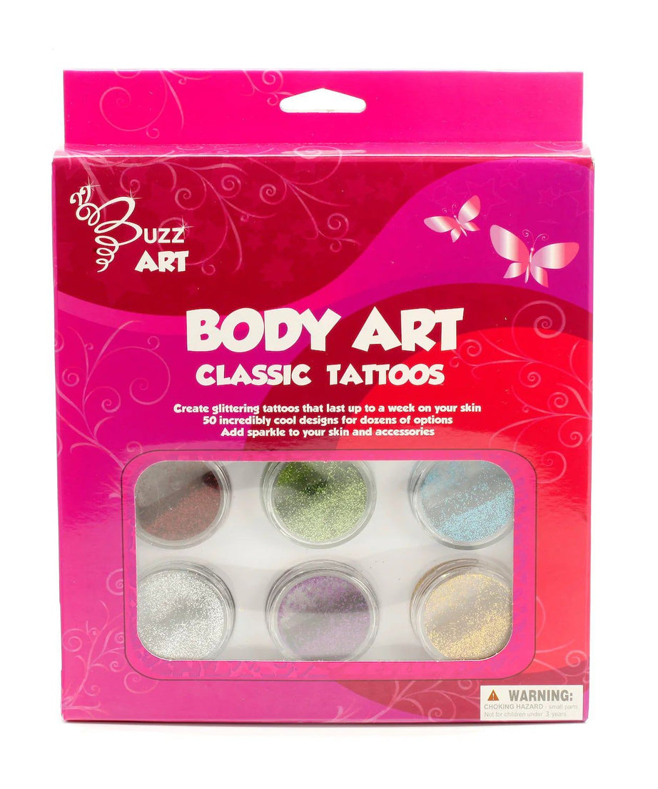 Buzz Art - Çocuklara Özel Vücut Dövme Seti-Dinossi