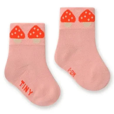 Tinycottons - Pink Baby Mushroom Socks