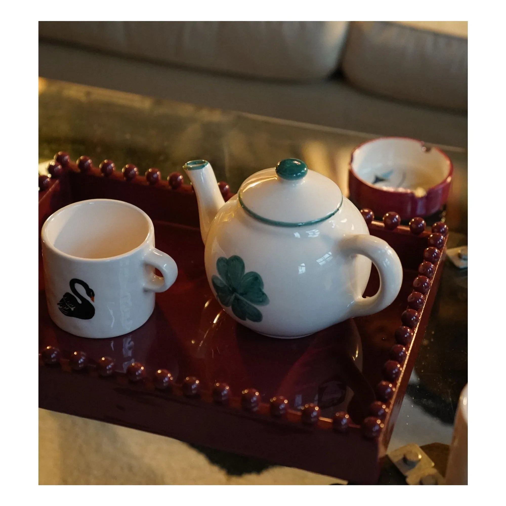 Anna + Nina - Shamrock Çaydanlık | Yeşil