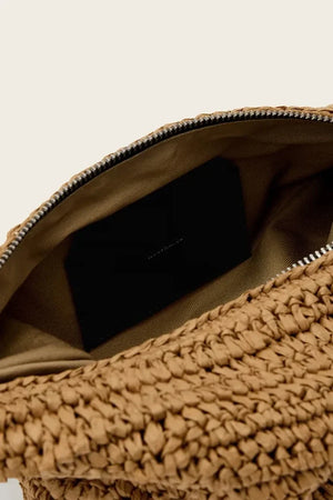 AllSaints örme kumaştan kadın çantası LUNA