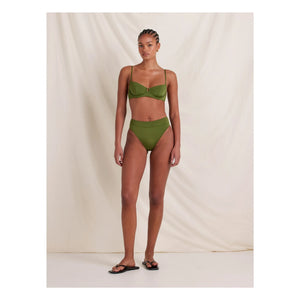 Peony - Olivine Geri Dönüştürülmüş Liflerden Jersey Alt Parça | Olive