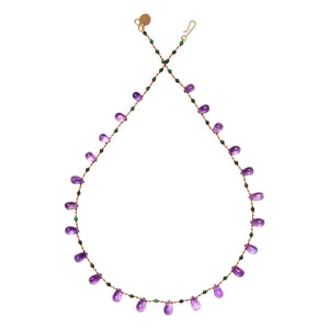 Ivarene - Youngtown Drops & Beads kolye | Ametist