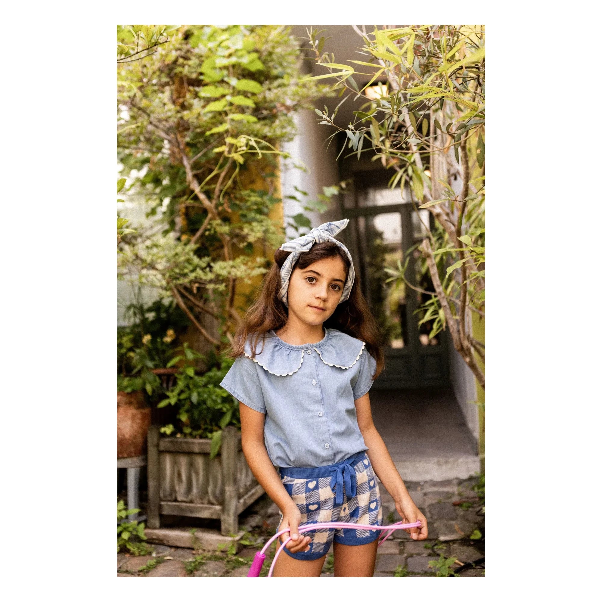 Louis Louise - Blouse Feston May Chambray | Açık Mavi