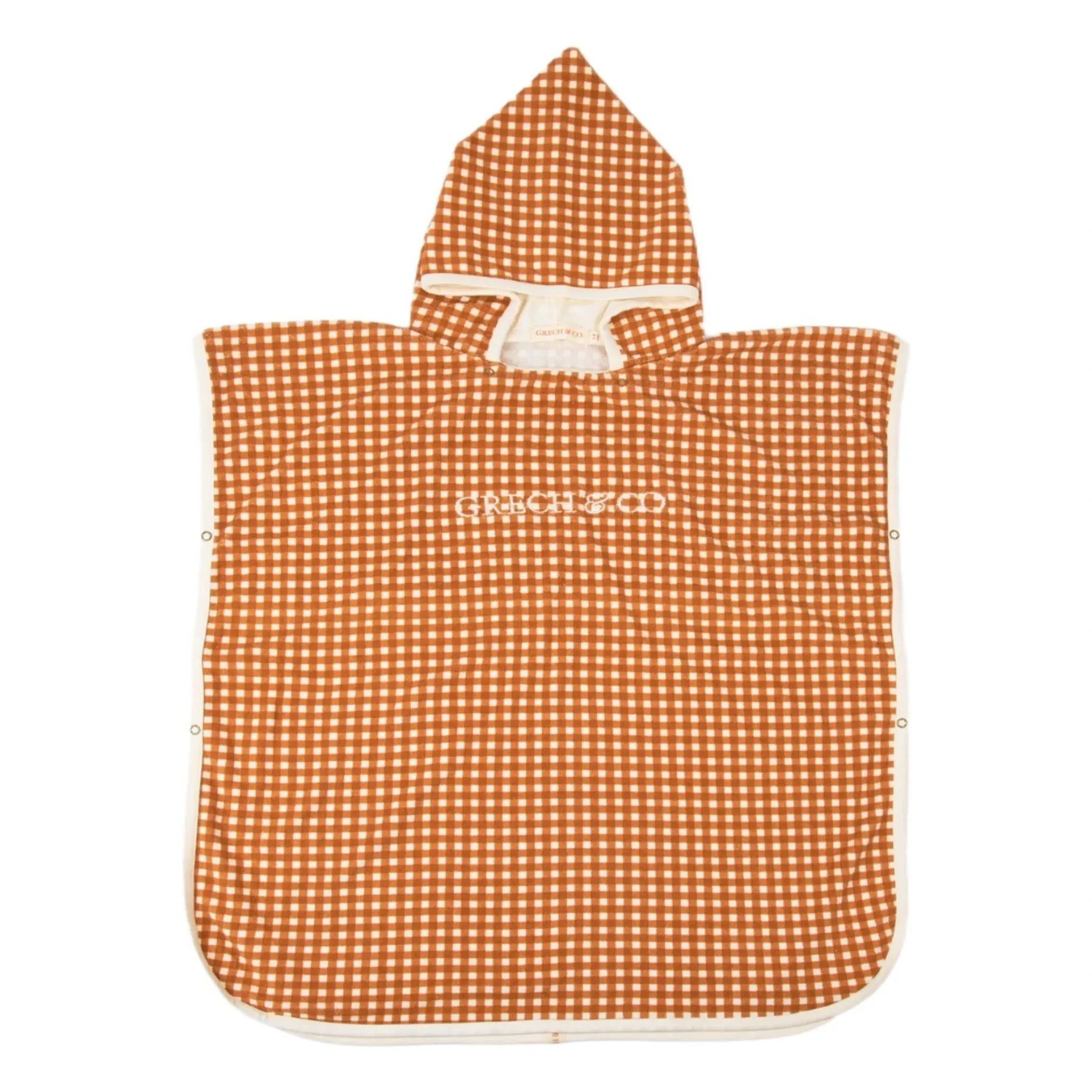 Grech & Co - Organic Pamuklu Vichy Banyo Pançosu | Hardal