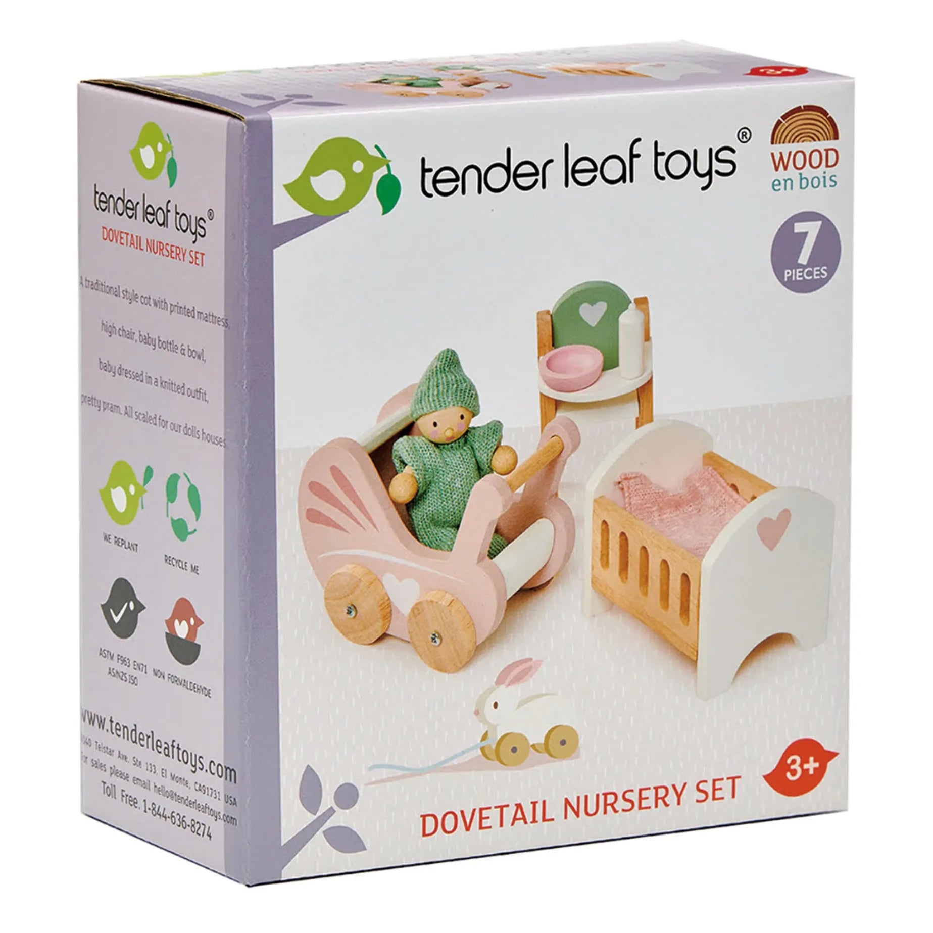 Tender Leaf Toys - Doll’s House Children's Room Furniture Set
