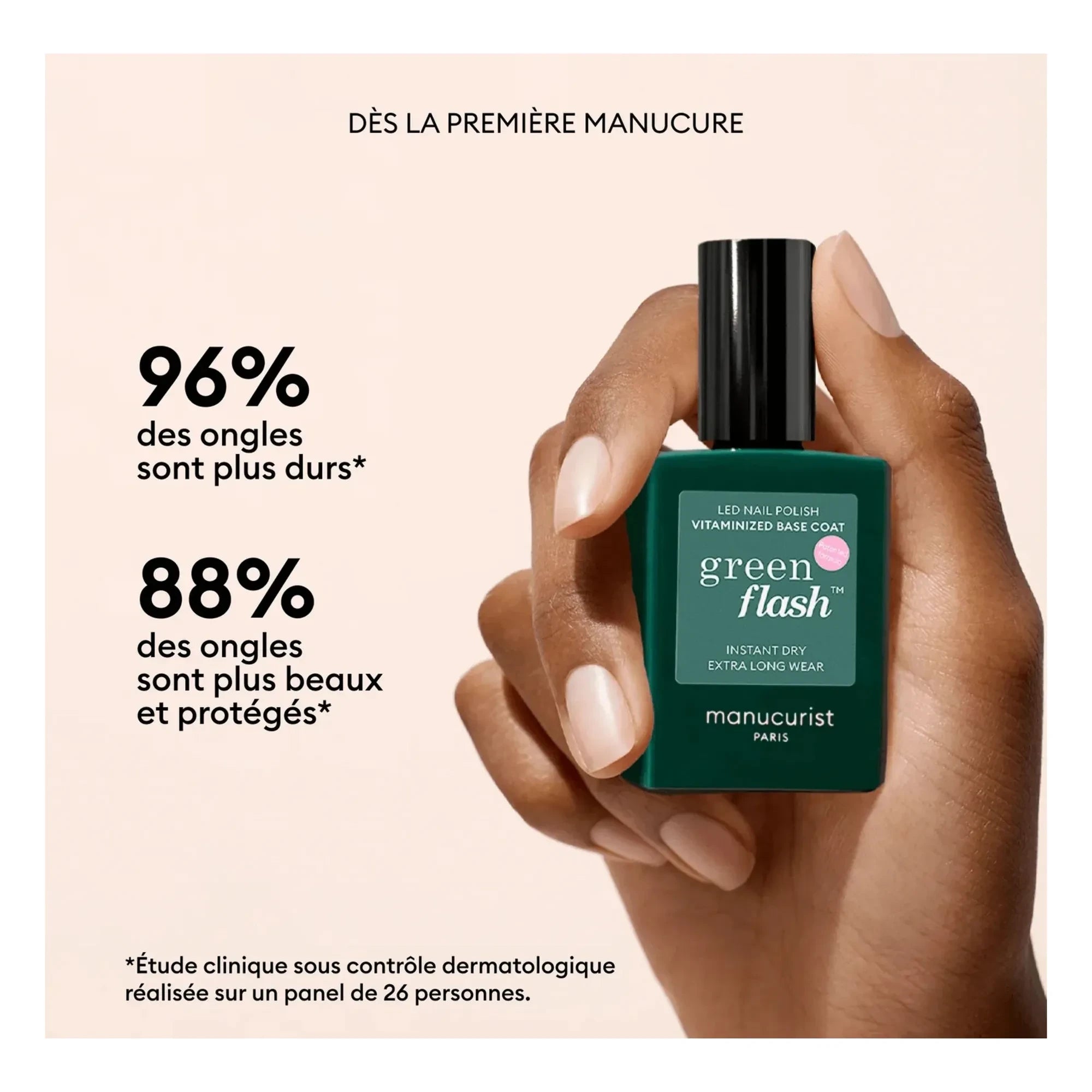 Manucurist - Green Flash vitaminli baz kat - 15 ml