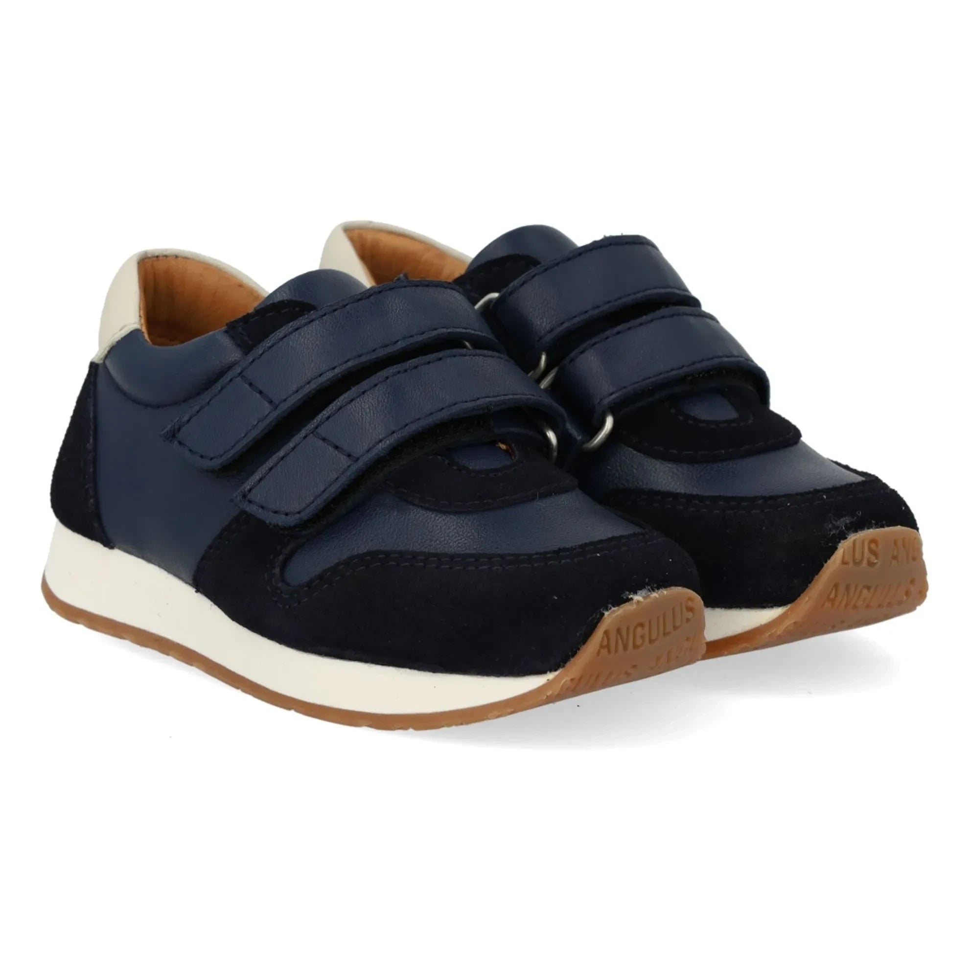 Angulus - Sneakers mit doppelten Streifen | Marineblau