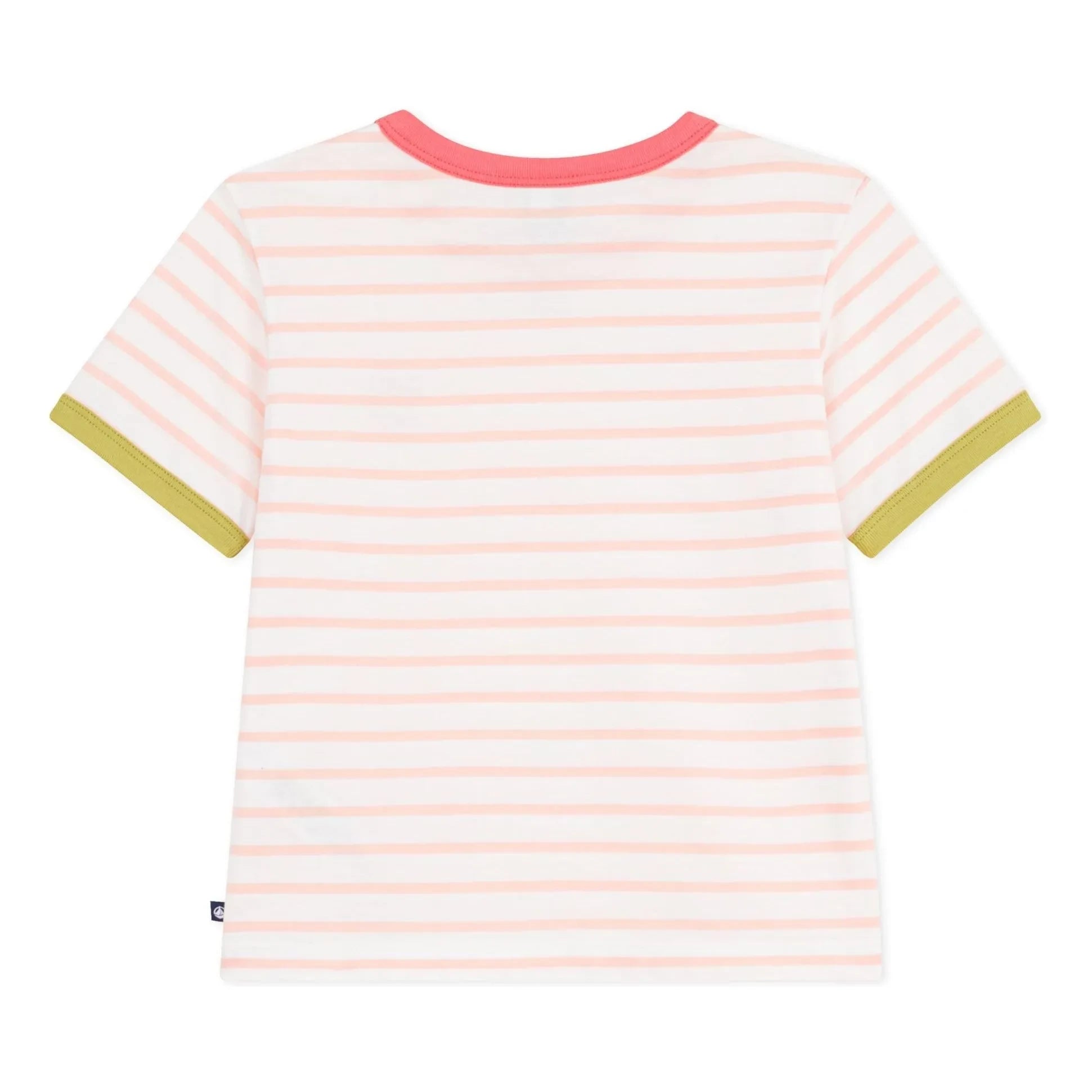 Petit Bateau - Classic Striped T-Shirt | Coral