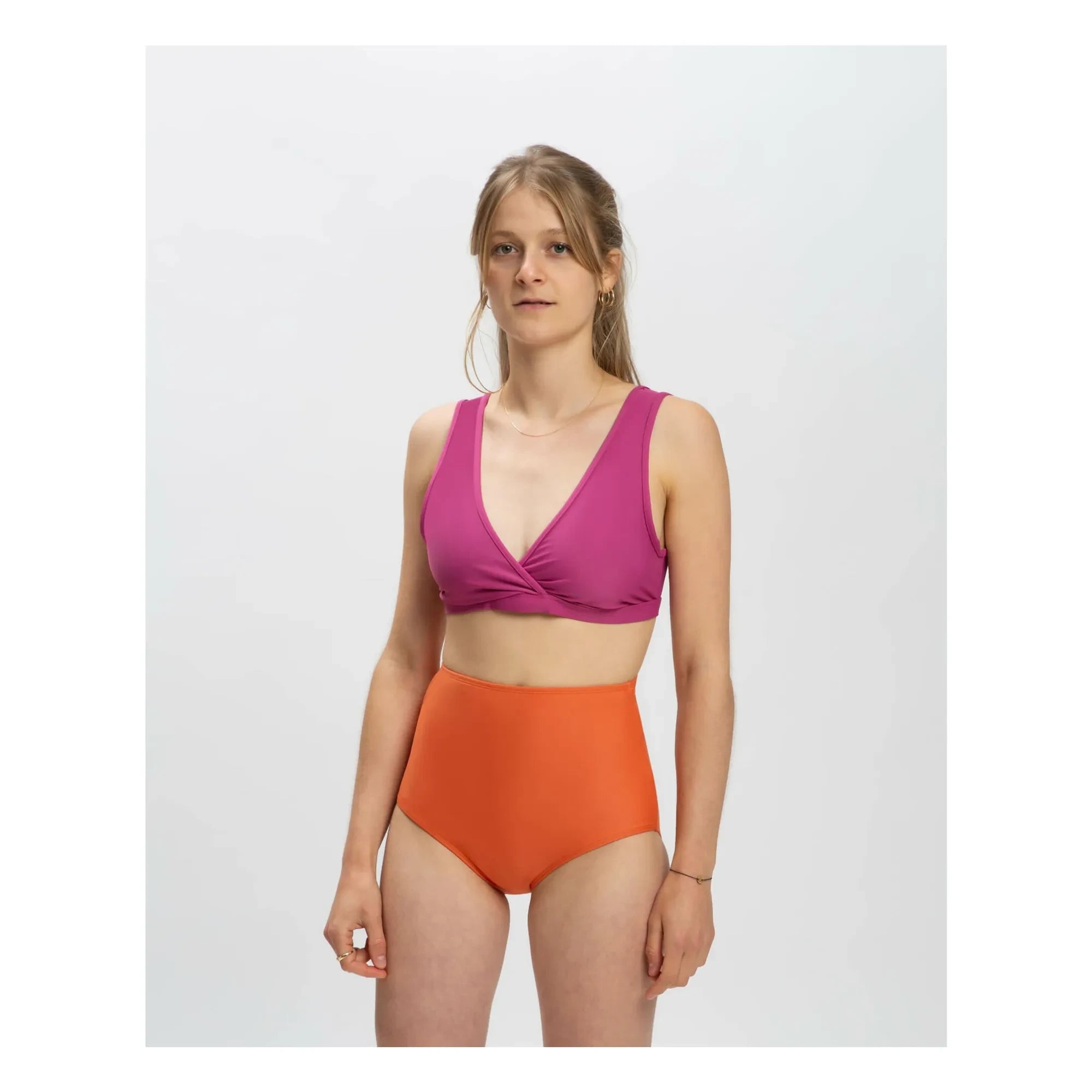 Matona - Top aus recyceltem Jersey | Fuchsia