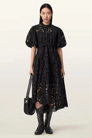 AllSaints ODETTE kloş elbise