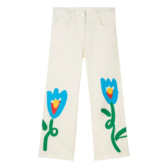 Stella McCartney Kids - Jean Fleurs | Fildişi