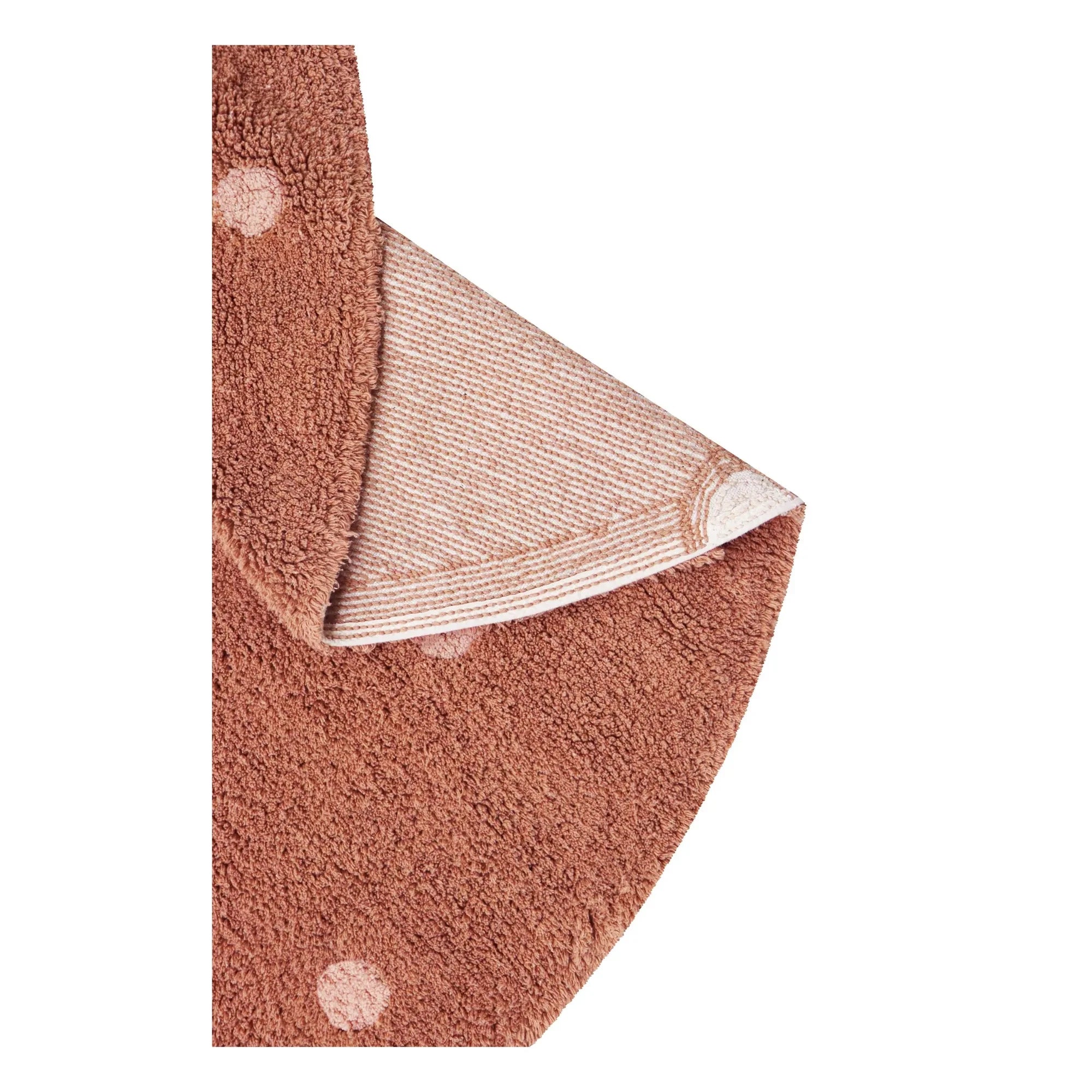 Lorena Canals - Noktalı yuvarlak halı | Terracotta