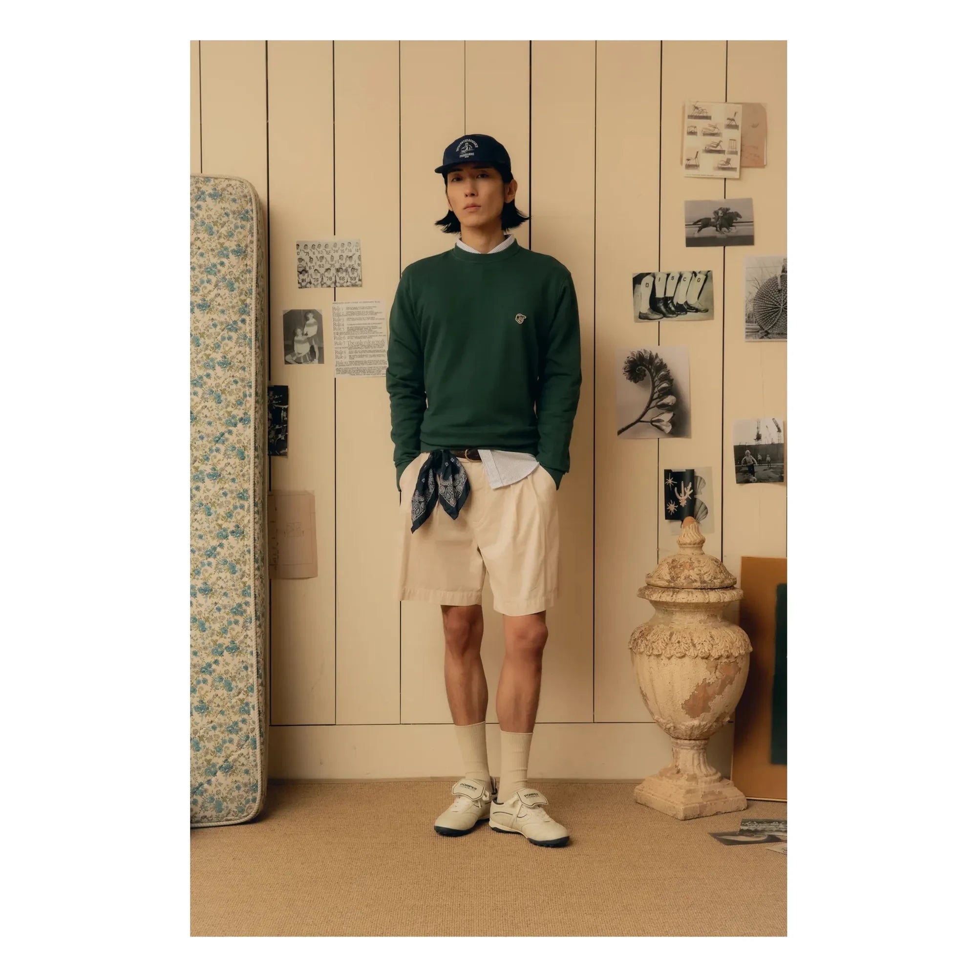 Pompeii - Emilio Sweatshirt | Chromgrün