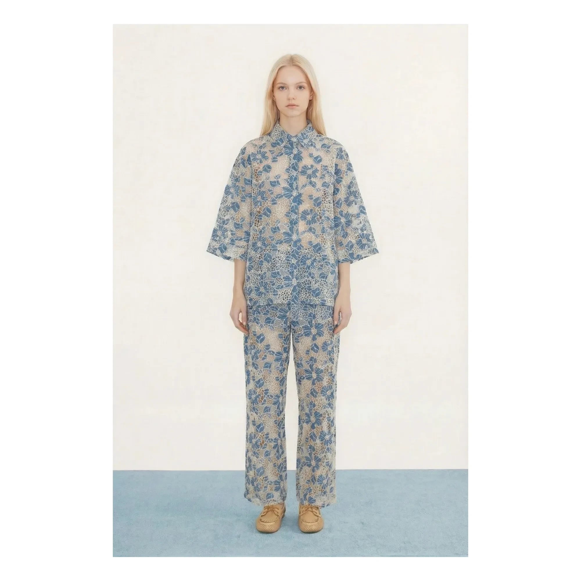 The Tiny Big Sister - Baumwollhose | Blau