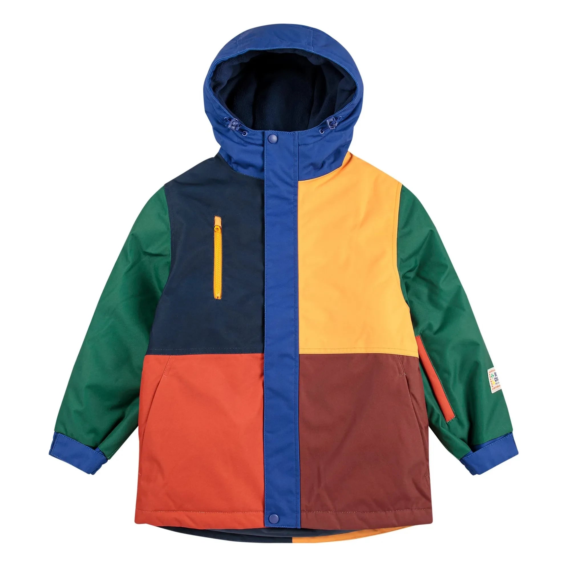 Bobo Choses - Skijacke mit Farbblock und recycelten Fasern | Blau