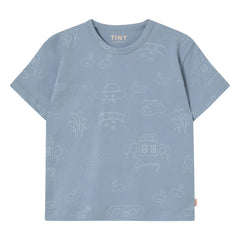 Tinycottons - Tiny swans T-shirt Organik pamuk | Gri mavi