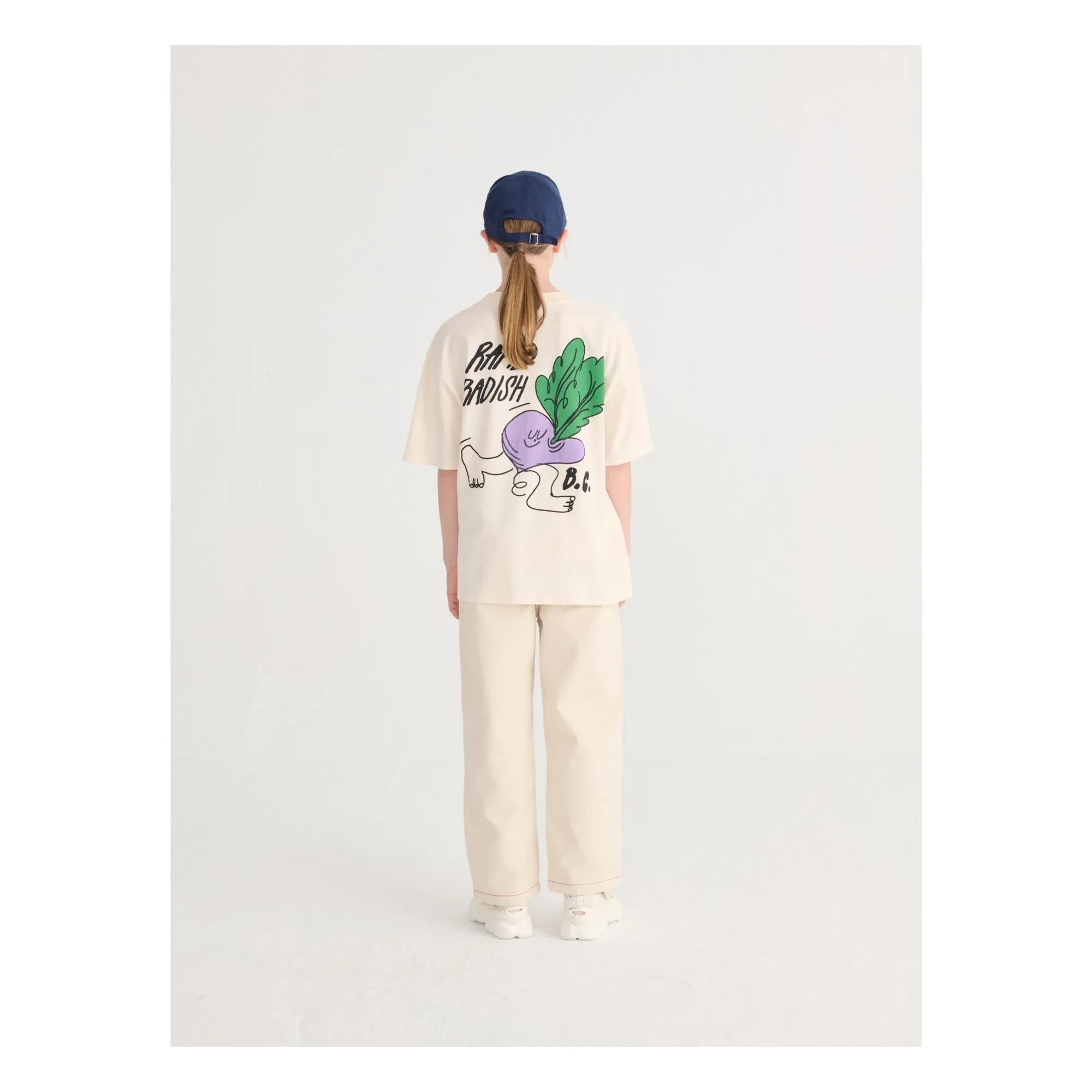 Bobo Choses - Organik Pamuklu Twill Panelli Pantolon | Beyaz