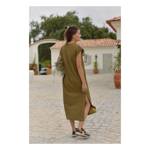 Marlot Paris - Constance Mini Leopard Organic Cotton Dress - Women's Collection | Brown