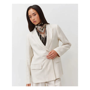 Diega - Fareo Silk Scarf | Ecru