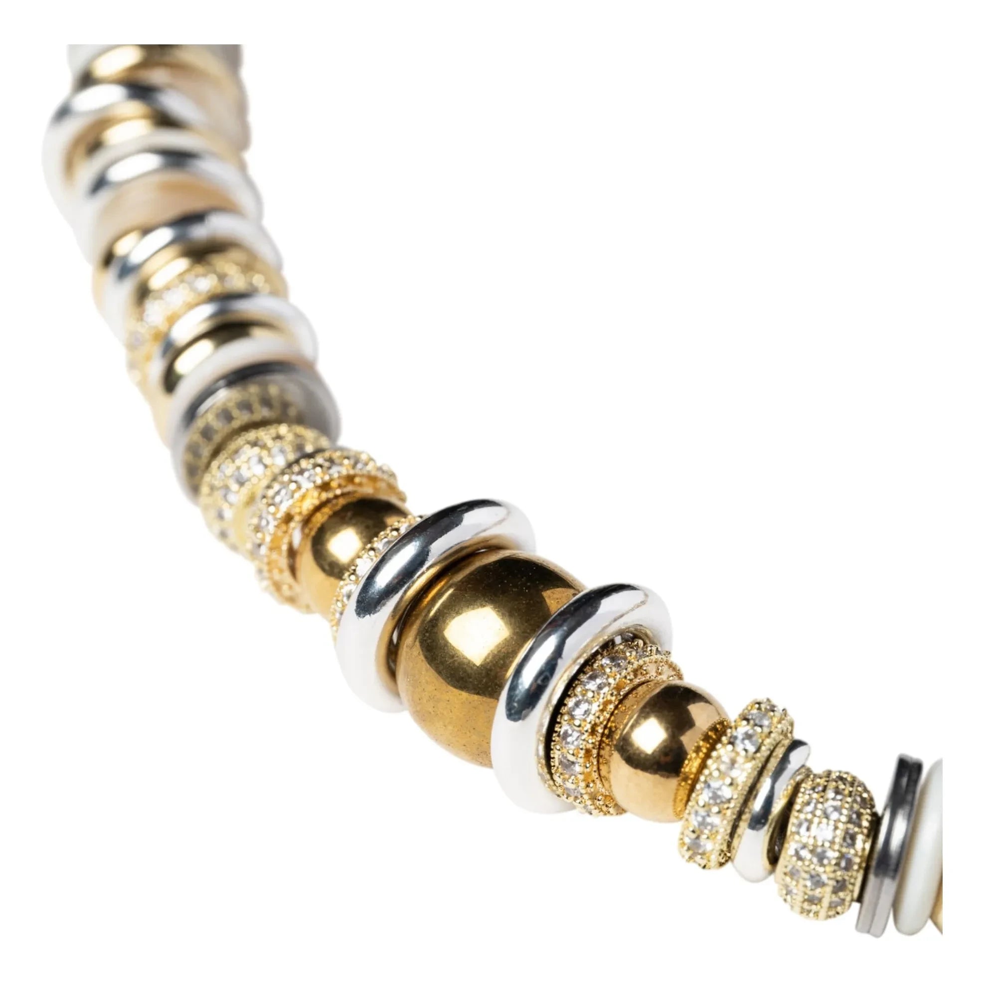 Sigal - Twist Rondelle kolye | Beyaz