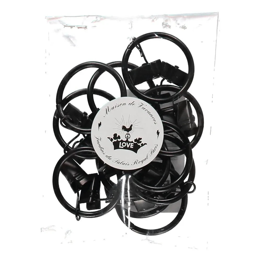 Maison de Vacances - Perde Rayı Klipsleri - 12'li Set | Carbon