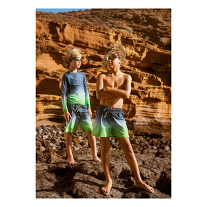 Molo - Neptune LS Anti-UV Gradient T-Shirt Recycled Fibers | Fluorescent Green