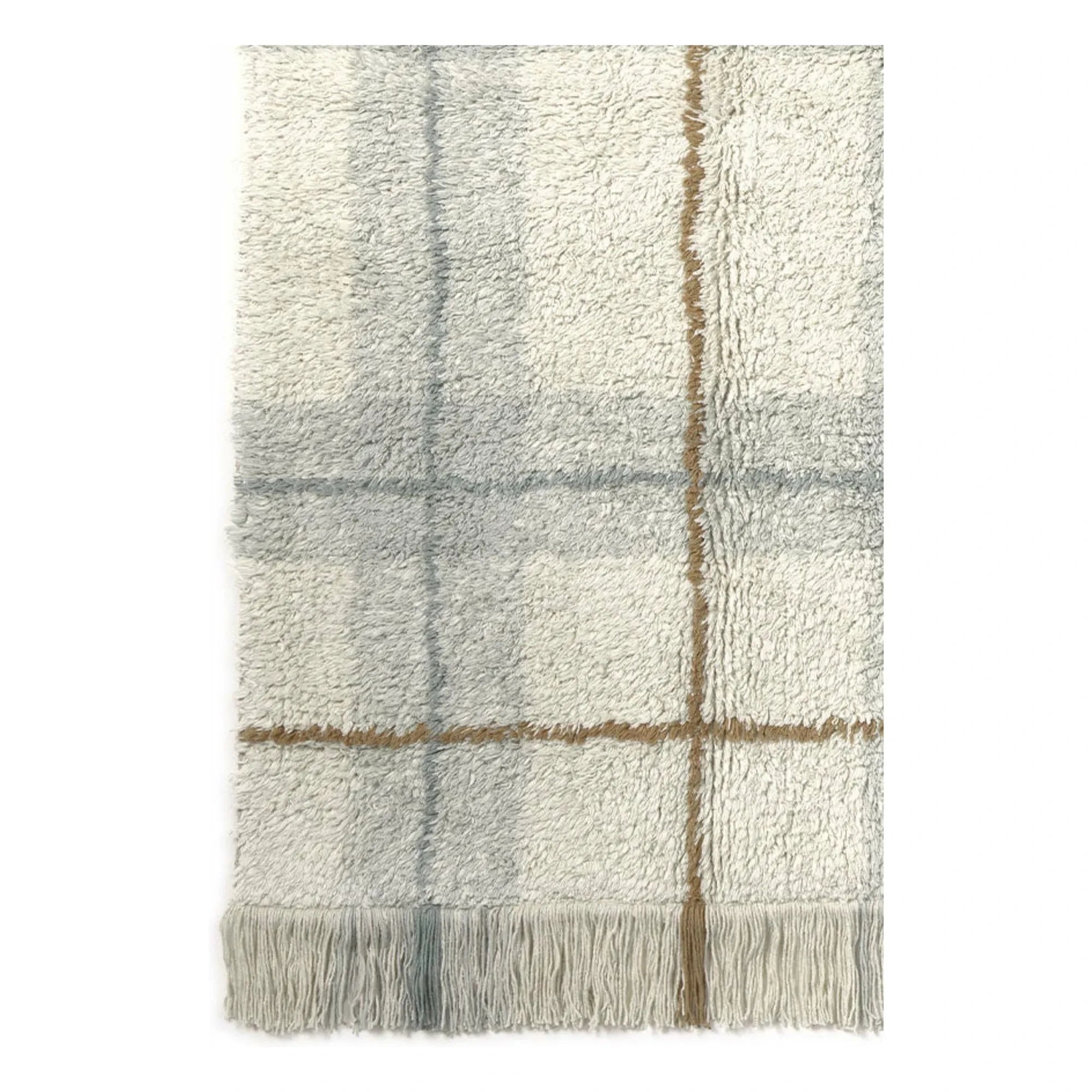 Lorena Canals - Tartan carpet | Ice Blue