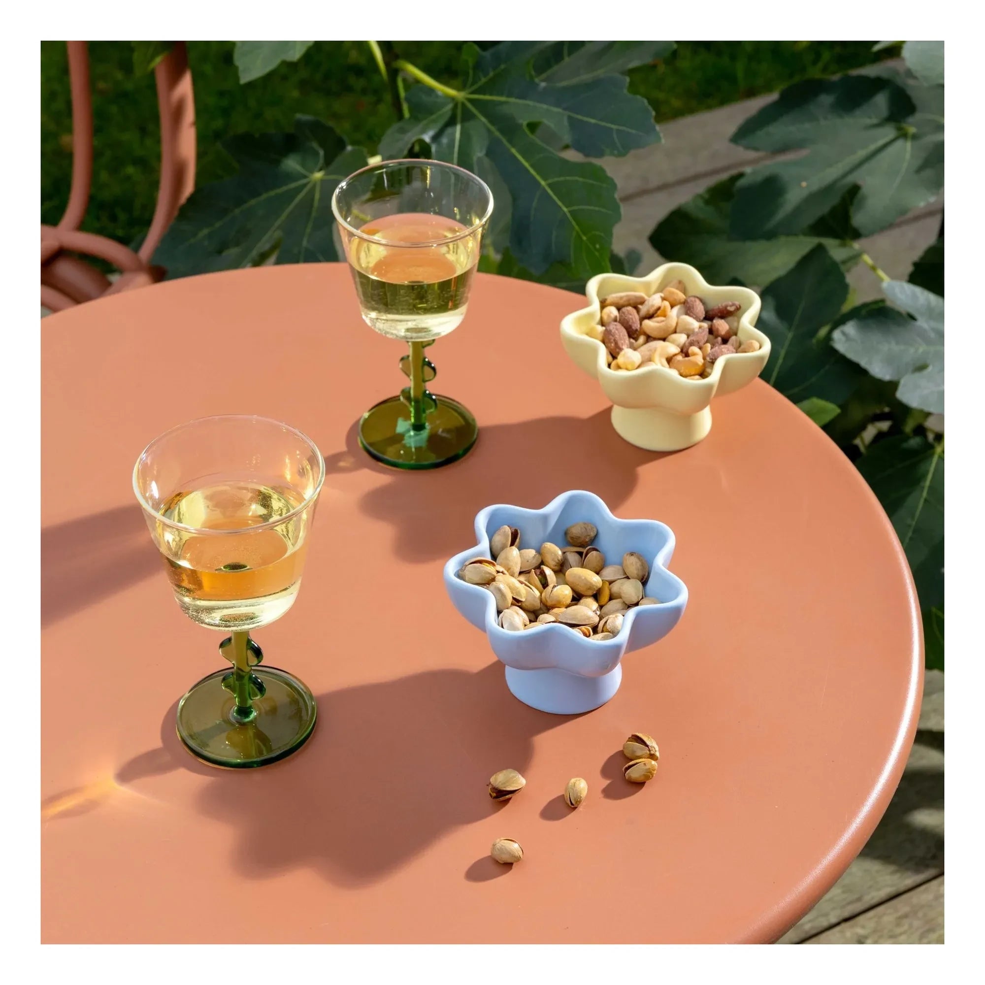 &Klevering - Sun Steingut-Schalen - 4er-Set