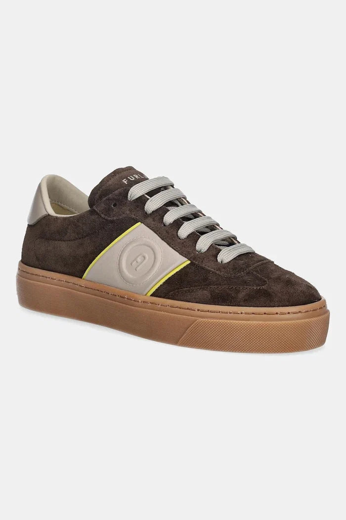 Furla Enjoy Lace-Up Sneaker Süet Spor Ayakkabı