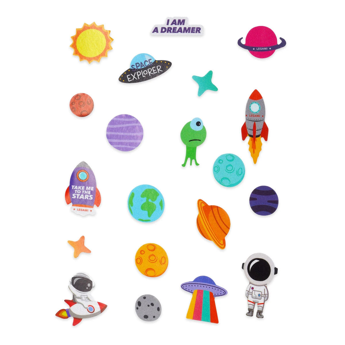 Legami - Space Reflective Bike Stickers - Ride with Style