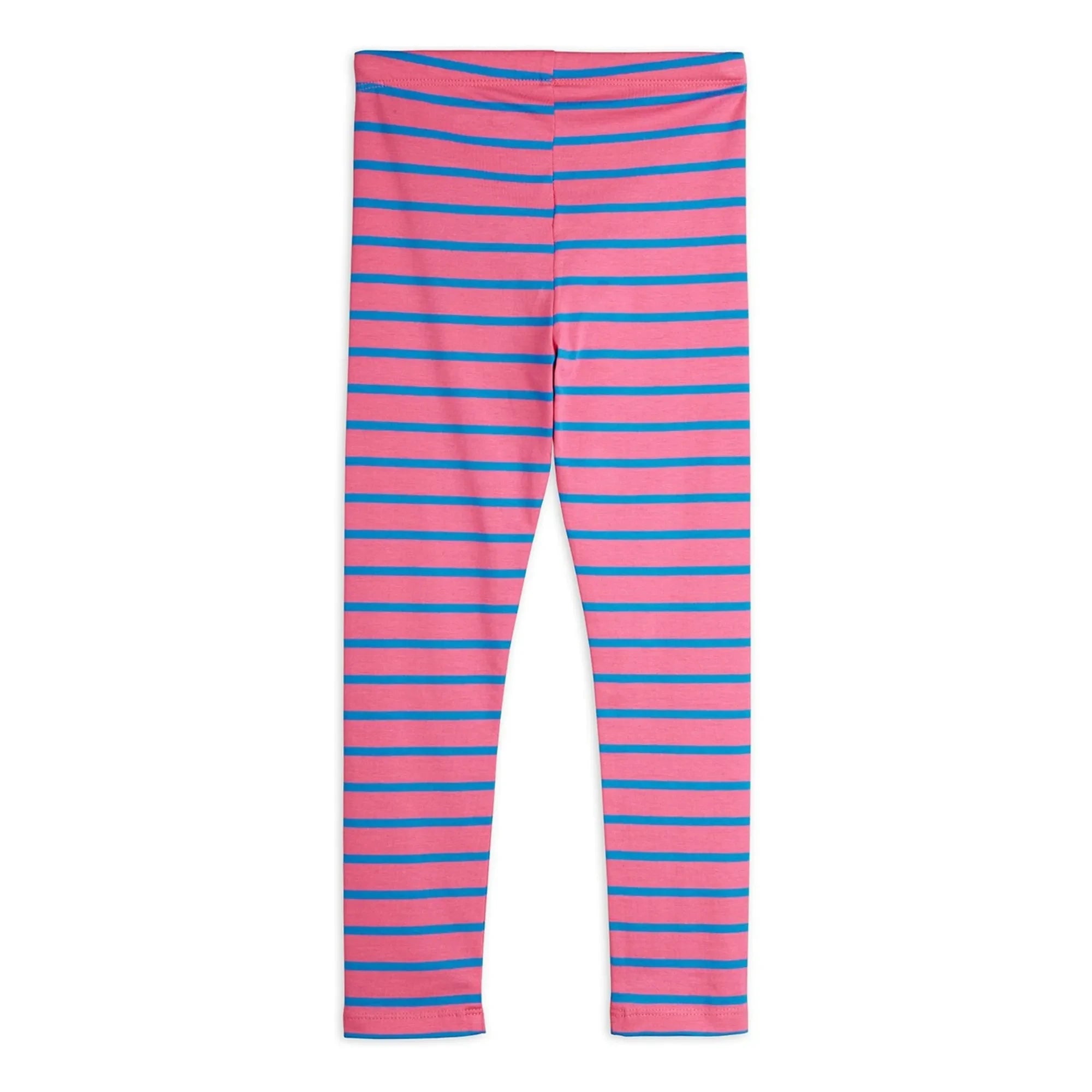 Mini Rodini - Çizgili Organik Pamuk Tayt | Pembe