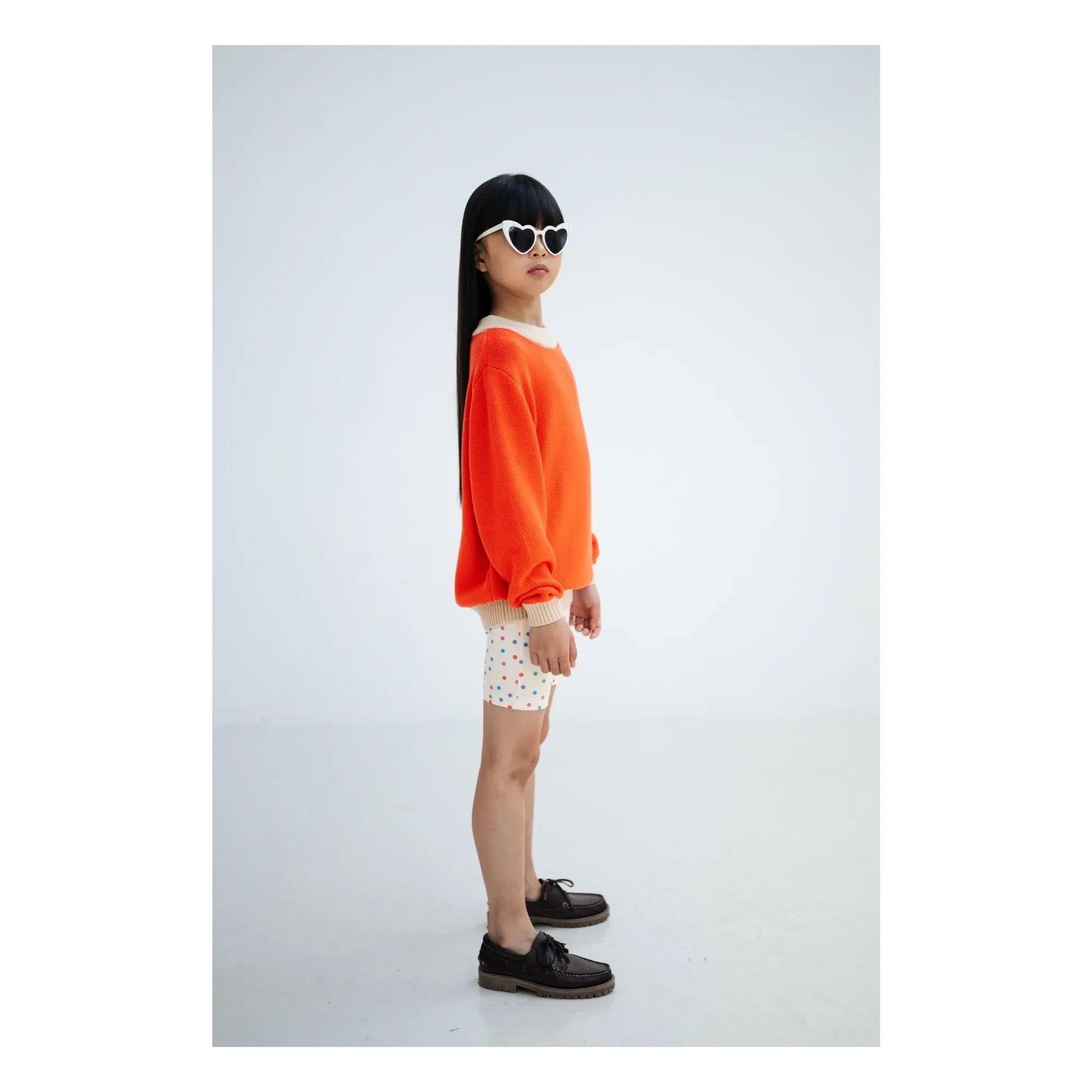 Repose AMS - Polka dot cycling shorts made from recycled fibers | Off-white