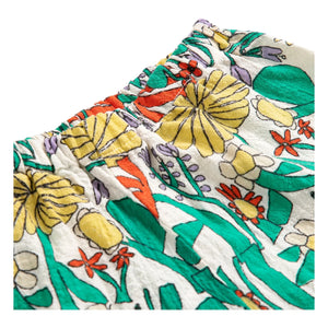 Bobo Choses - Organic Cotton Floral Pattern Ruffled Baby Shorts | Ecru