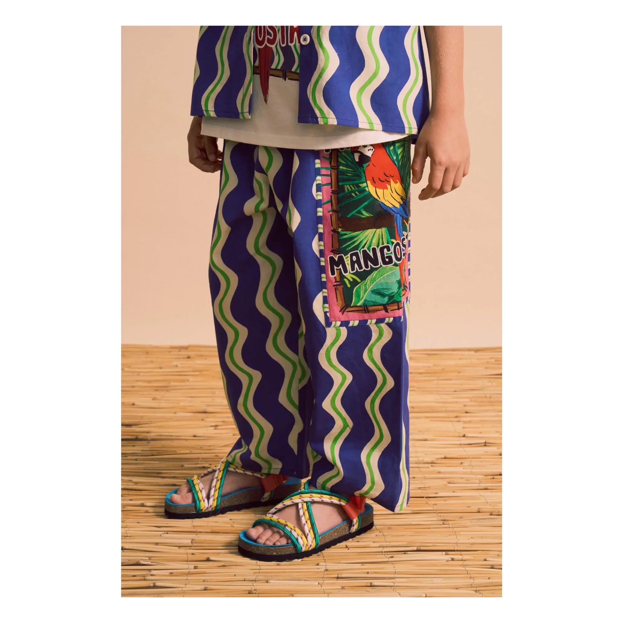 Maison Mangostan - Wave Pantolon Parrot | Lacivert