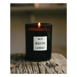 L:A BRUKET – Duftkerze Beach Fire – 260g | Farblos