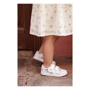 Bonton - Flowery Izy Çizik Sneakerlar | Ekru