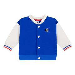 Petit Bateau - Teddy Colorblock ceket | Kraliyet mavisi