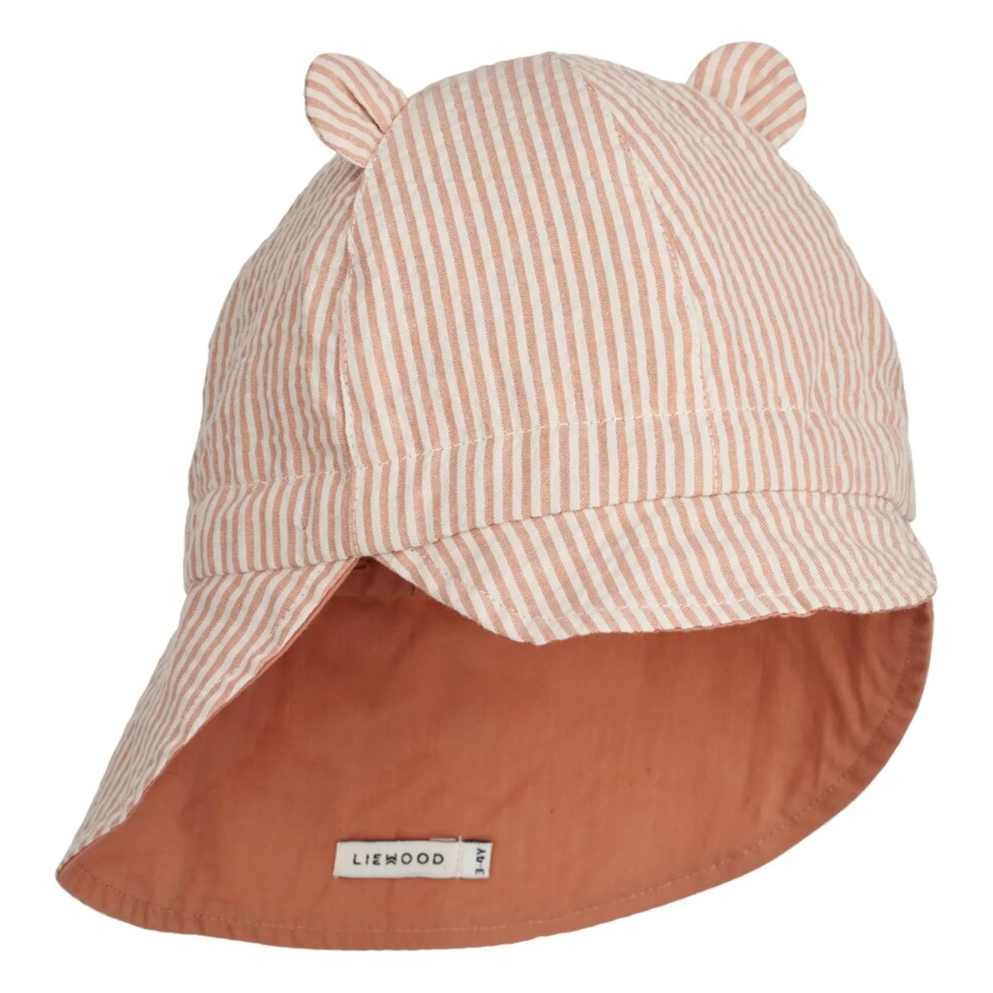 Liewood - Gorm Organic Cotton Anti-UV Reversible Hat | Dust Pink