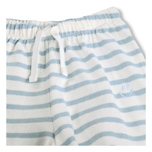 Molo - Skie Gestreifte Shorts aus Bio-Baumwolle | Weiß