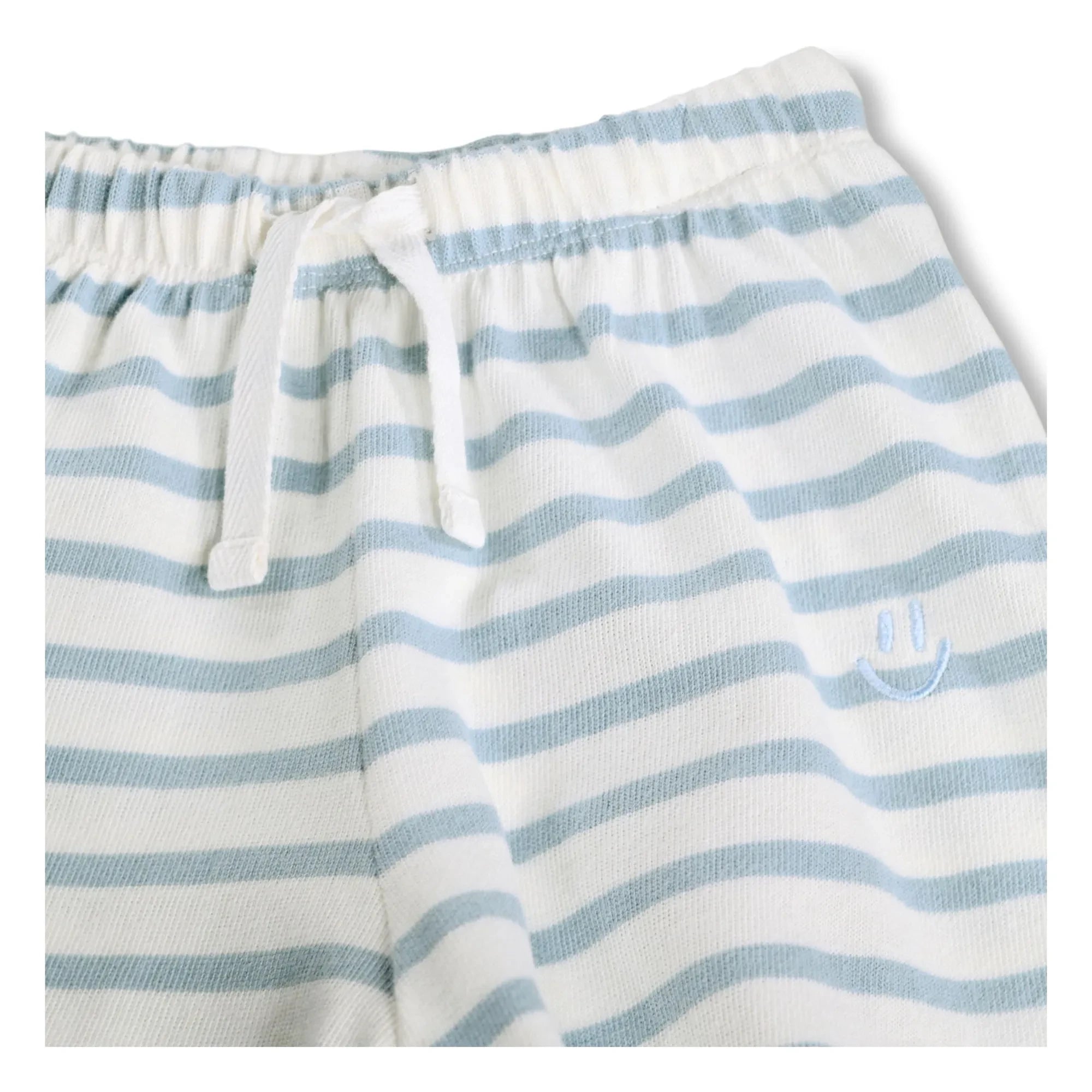 Molo - Skie Gestreifte Shorts aus Bio-Baumwolle | Weiß