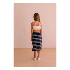We Are Kids - Mandy Organik Pamuk Nakışlı Crop Top | Beyaz