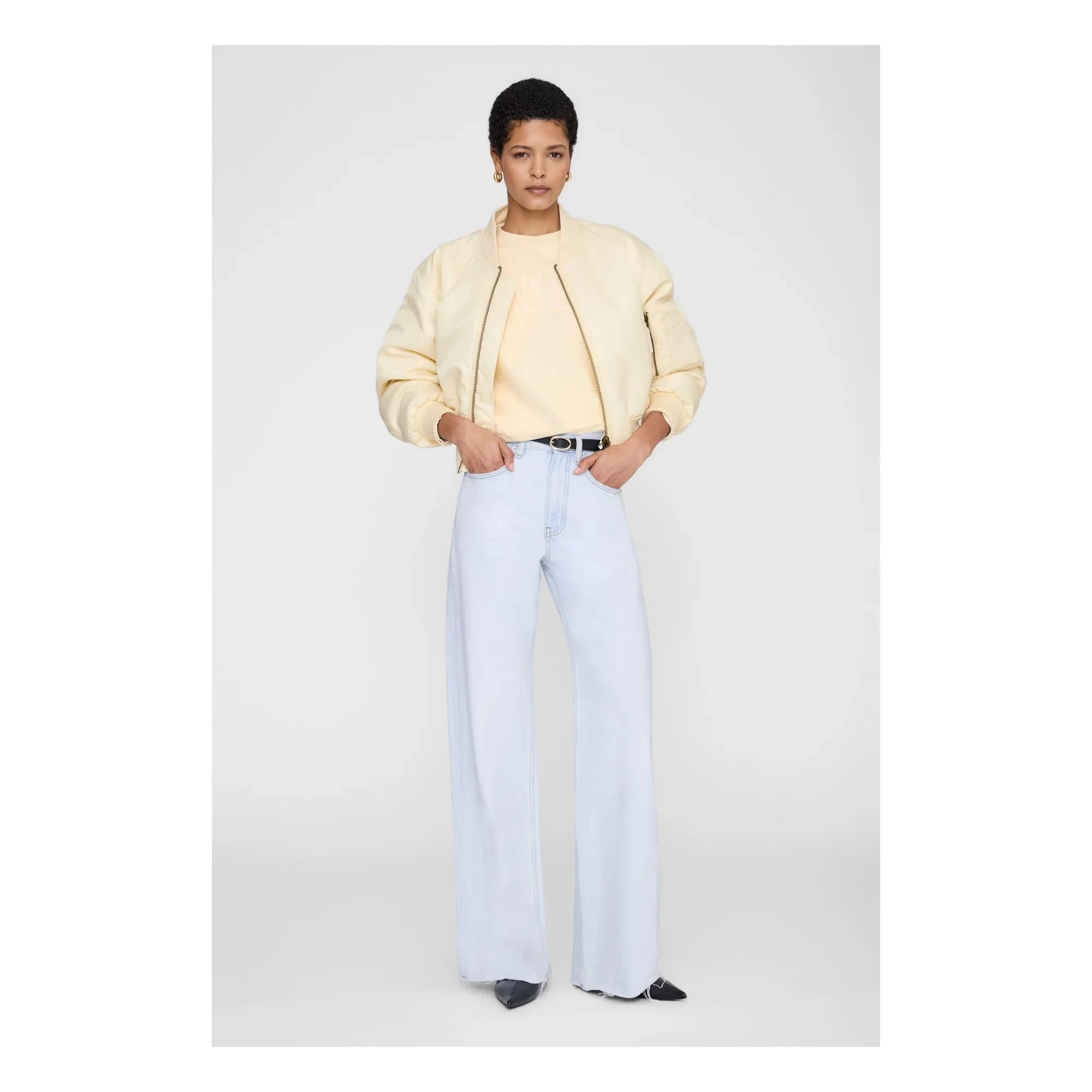Anine Bing - Harry-Sweatshirt | Blassgelb