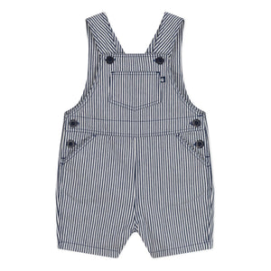 Petit Bateau - Gestreifte Mini-Latzhose | Marineblau