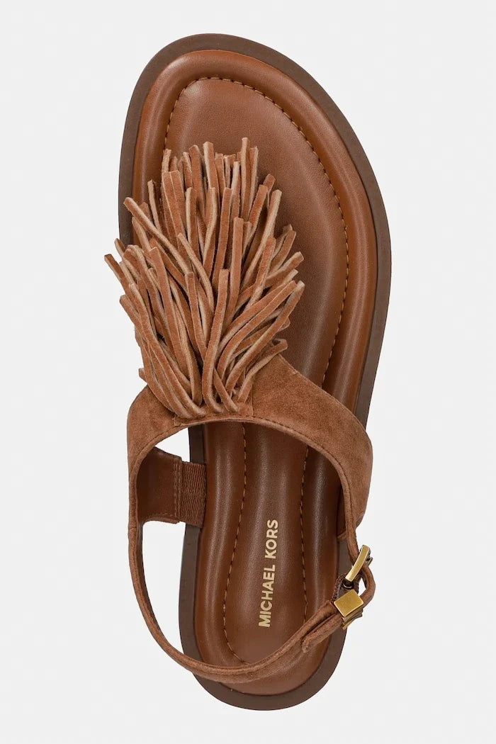 MICHAEL Michael Kors Kadın Süet Sandalet Indra Thong Sandal