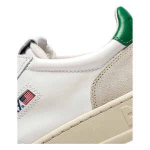 Autry - Medalist Düşük deri ve süet sneakers | Yeşil