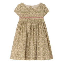 Bonpoint - Duchesse Liberty Organic Cotton Dress | Green