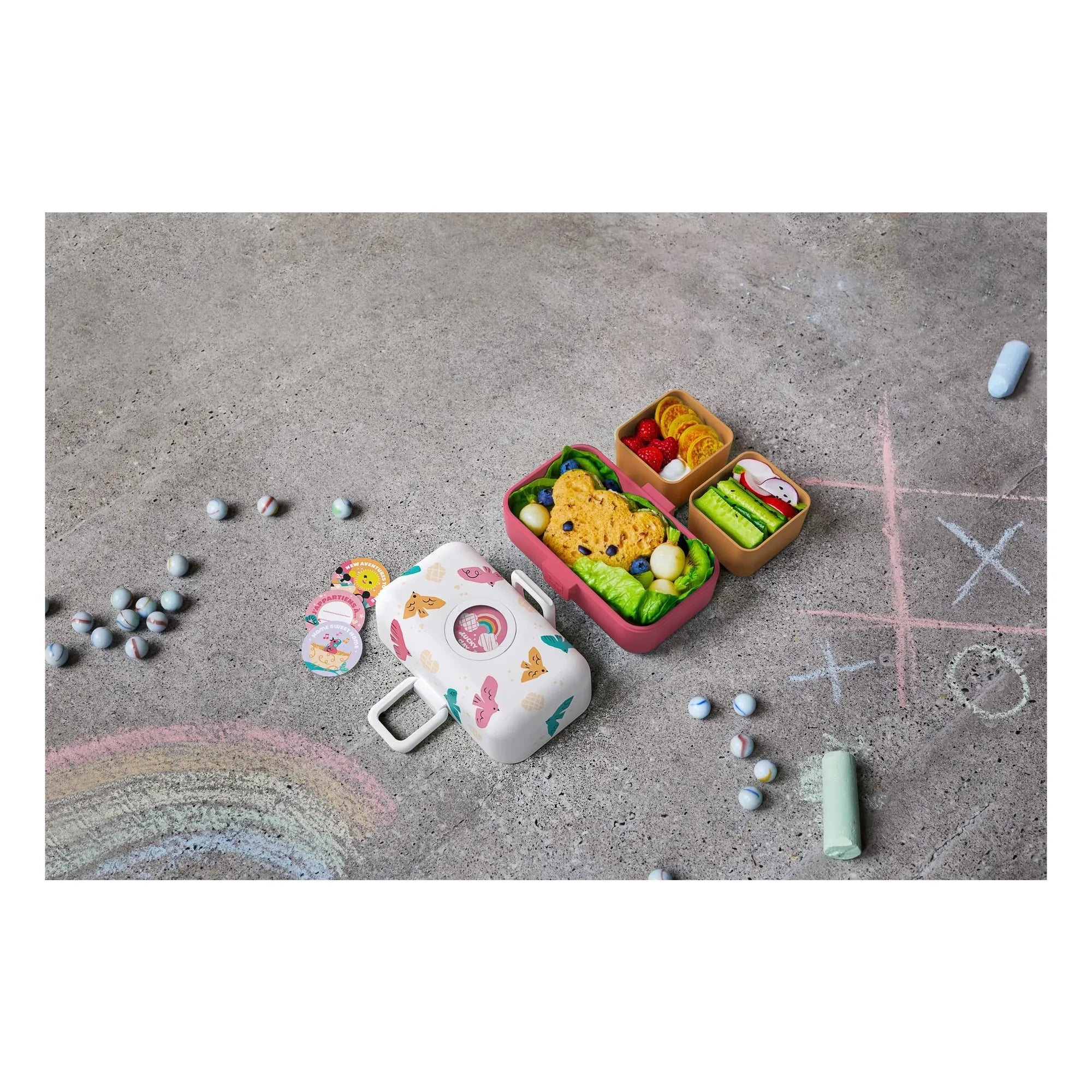 Monbento - Lunchbox MB Tresor Oiseaux | Rosa