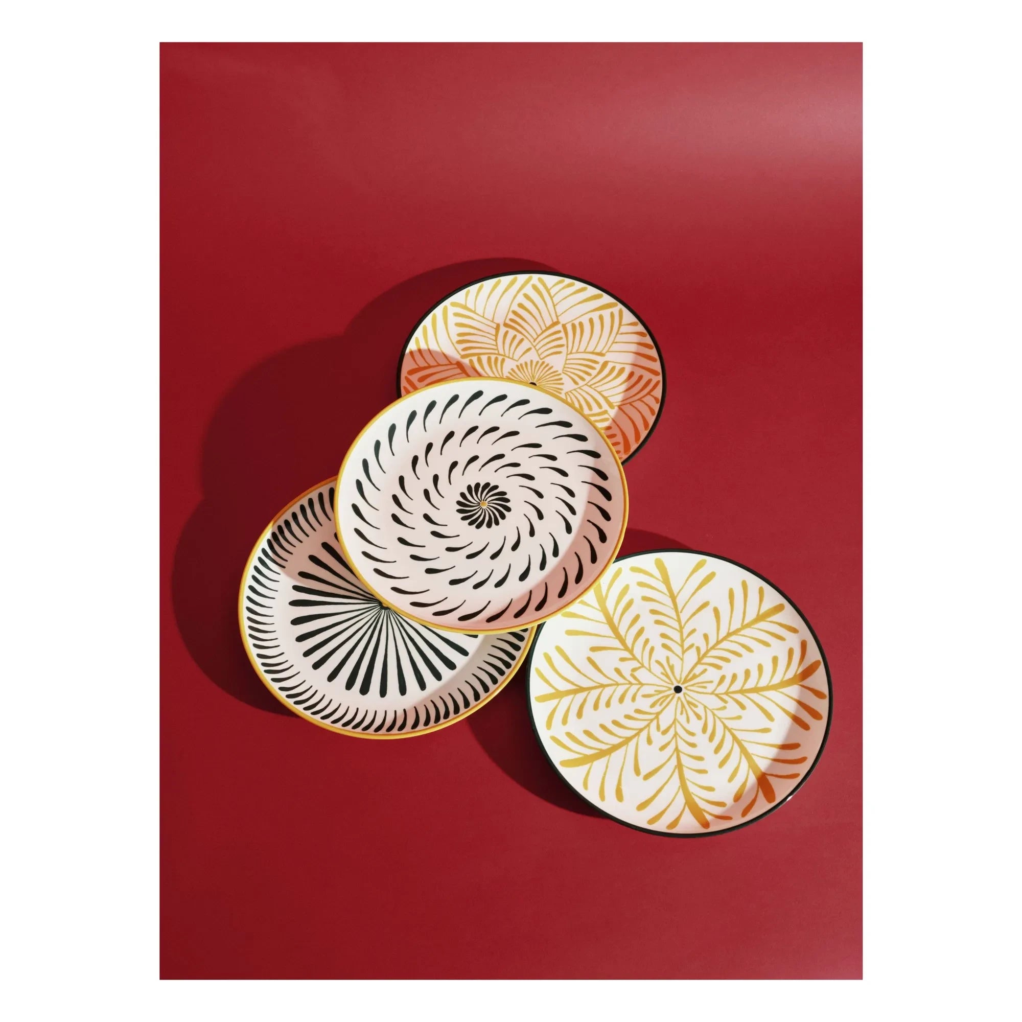Serax - Baazar tatlı tabakları, Waww La Table - 4'lü Set | Yeşil