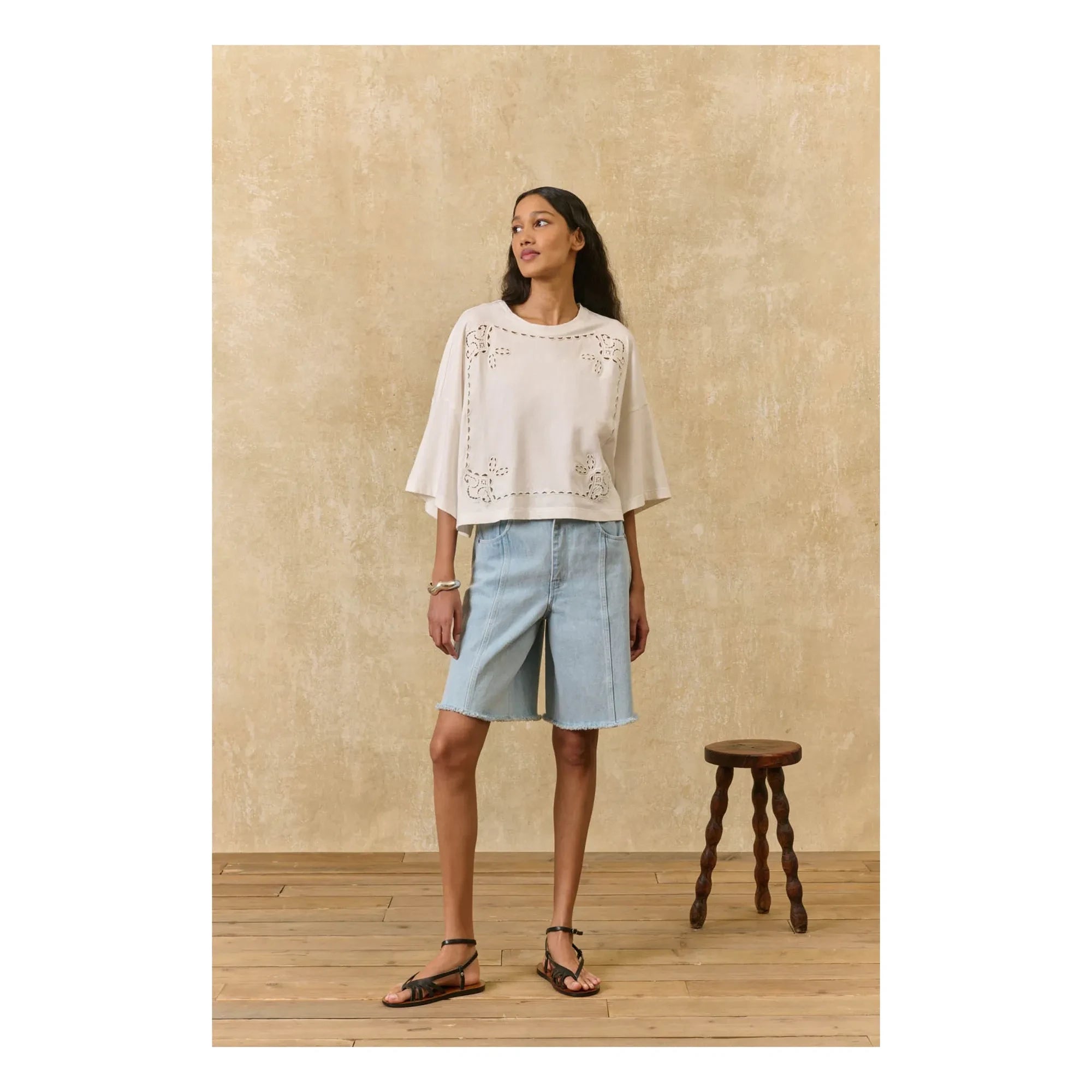 Louise Misha - Neolar Organic Cotton Blouse | Ecru